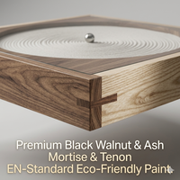 Table basse intelligente pour peinture au sable, personnalisable, en bois massif, extra large, ornement de méditation et de relaxation