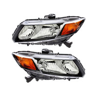 Ensemble de phares LED pour Honda Civic 9ème génération berline 2012-2015, coupé 2012-2013, LHD RHD, projecteur U-Bar DRL, Plug and Play