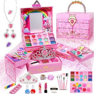 Kit <span class=keywords><strong>de</strong></span> fabrication <span class=keywords><strong>de</strong></span> bracelets en perles DIY, boîte à cosmétiques lavable, jouets <span class=keywords><strong>de</strong></span> maquillage pour filles, enfants, <span class=keywords><strong>jeux</strong></span> <span class=keywords><strong>de</strong></span> simulation pour enfants - Product Image 1
