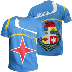 Nuevo diseño camiseta <span class=keywords><strong>hombres</strong></span> fútbol béisbol Softball uniforme Aruba bandera Patten deporte estilo <span class=keywords><strong>hombres</strong></span> camiseta venta al por mayor precios bajos - Product Image 4