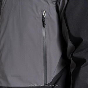 Chaqueta deportiva ligera Softshell personalizada con capucha cortavientos para hombre chaqueta impermeable transpirable activa - Product Image 4