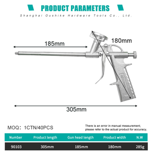 <span class=keywords><strong>Pistolet</strong></span> applicateur de <span class=keywords><strong>mousse</strong></span> <span class=keywords><strong>isolante</strong></span> manuel en acier au carbone, personnalisable OEM, qualité industrielle, pour le bricolage - Product Image 4