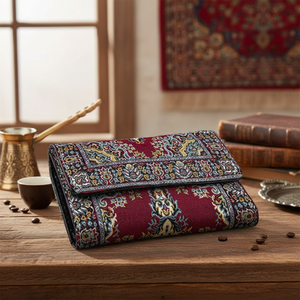 Turkish Carpet & Rug Designed Covered Lady <b>Wallet</b>, Card <b>Holder</b> From Turkey - Product Image 3