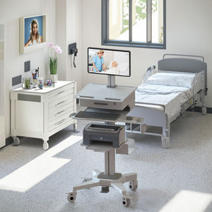 Chiều cao có thể điều chỉnh Bệnh viện Y tế xe đẩy y tế máy tính bảng Xe đẩy bệnh viện cho phòng khám Nha khoa Ergonomic xử lý y tế trolly - Product Image 5