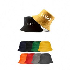 Design Hot Fashion Silk Screen Printed Bucket Hat Custom Outdoor Beach Wide Brim <b>Plain</b> Fisherman <b>Caps</b> - Product Image 2
