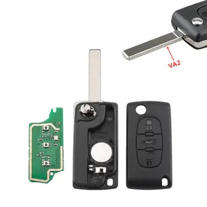 Flip Key Fob Case, Repair Kit Peugeot 3 Button SIP22