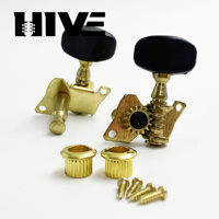 HIVE Wholesale Gold 2R2L Open Type 4-string Ukulele Tuning Peg with Gasket Screw Accessories 4-string Exclusive