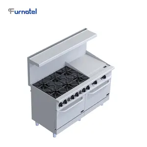 Kompor Gas Seri M 6 dengan Griddle With Oven Konveksi