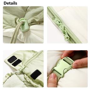 • من أجل الأطفال/الكبار ، حقيبة نوم محمولة دافئة لمدة 4 مواسم مع حقيبة للتخييم في الهواء الطلق والتنزه على الظهر - Product Image 3