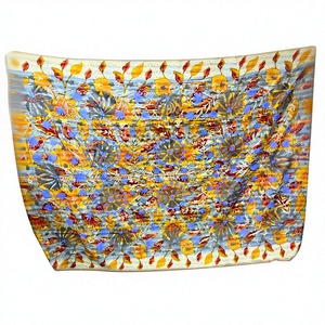 Traditional Floral Suzani Kantha Sofa Cover Handcrafted Nonwoven 100% Cotton Multicolor Embroidered Artisan - Product Image 2