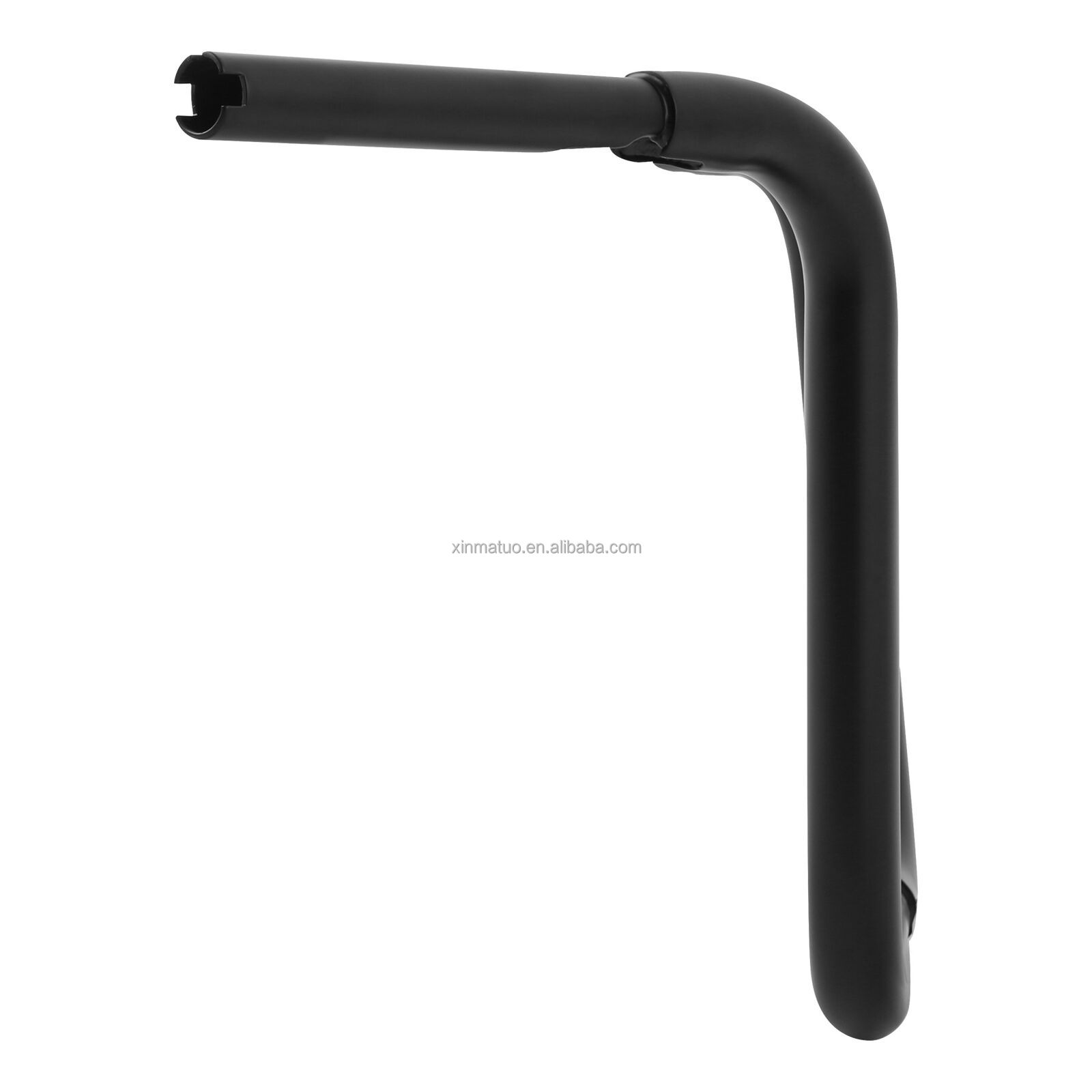 Rehausseurs De Guidon Moto 10" Noir Brillant - Pour Harley FLST, FXST, Sportster - Montage 1" Sans Perçage