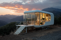 Maisons capsules en acier imperméables, directement de l'usine |   Design de luxe moderne pour les projets de centres commerciaux/hôtels/resorts |   Livraison rapide Modulaire