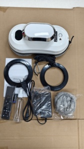 Robot nettoyeur <span class=keywords><strong>de</strong></span> vitres électrique entièrement automatique blanc Navigation intelligente à forte aspiration <span class=keywords><strong>pour</strong></span> une utilisation en voiture domestique. Nettoyage verre - Product Image 2