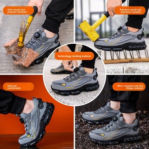 <span class=keywords><strong>Scarpe</strong></span> antiforatura Anti-puntura da <span class=keywords><strong>uomo</strong></span> con punta in acciaio resistente all'usura manopola con lacci per uso industriale primavera estate - Product Image 2
