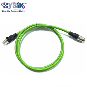 Cabo de Extensão M12 de 2, 3, 4, 5, 6, 8 Pinos, Conector Azul IP67 em PVC, Cordão Moldado de Dupla Ponta para Aviação - Product Image 3