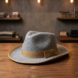 Polyester Fedora Hat for Women and Men Winter Vintage Bulk <b>Wide</b> Brim with Bow Tie <b>Ribbon</b> Party Sports - Product Image 3