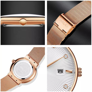 Montre à quartz HALEI neuve et originale pour homme, étanche 3 ATM, en acier inoxydable, mouvement japonais, vente en gros - Product Image 5