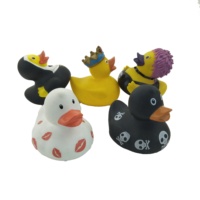 Fabrication chinoise de mignons canards en caoutchouc flottants en vrac, canards de dessin animé en plastique vinyle promotionnels