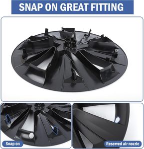 Enjoliveurs de roue <span class=keywords><strong>Tesla</strong></span> <span class=keywords><strong>Model</strong></span> <span class=keywords><strong>Y</strong></span> Juniper 2025 2026 <span class=keywords><strong>19</strong></span> <span class=keywords><strong>pouces</strong></span> noir mat ABS, compatibles avec les enjoliveurs de roue <span class=keywords><strong>Tesla</strong></span> - Product Image 6