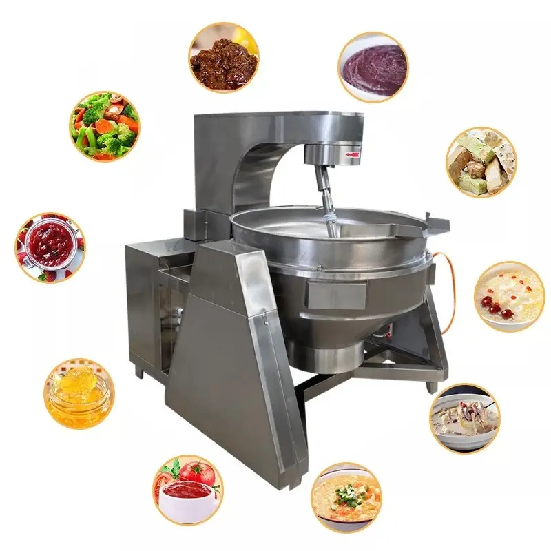 Multifunction Jacketed Kettle fry pan planetary mixer taiwan 3kg flour cooking pot non stick