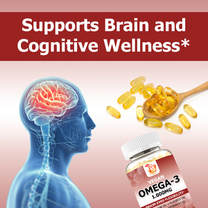Cápsulas Blandas Veganas de Omega 3 de Marca Privada con Coenzima Q10, Ácidos Grasos Omega 3 Totales, Apoya la Función Cardíaca e Inmunológica - Product Image 2