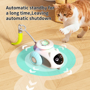 Juguete Interactivo Inteligente para Gatos, Coche Eléctrico con Control Remoto para Diversión <span class=keywords><strong>y</strong></span> Ejercicio - Product Image 3