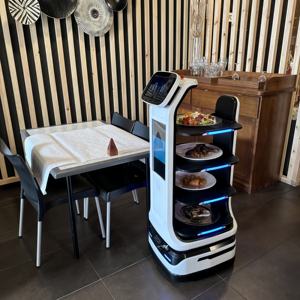 <span class=keywords><strong>Robot</strong></span> Servidor Restaurante <span class=keywords><strong>Robot</strong></span> <span class=keywords><strong>Camarero</strong></span> para Restaurante Entrega <span class=keywords><strong>Robot</strong></span> Restaurante - Product Image 4