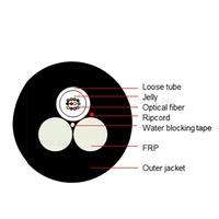 Câble de fibre optique GETEKnet extérieur ADSS ASU GYTS monomode G652D mini FTTH 12 24 48 144 cœurs 4km GYXTW