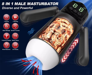 เครื่องช่วยสำเร็จความใคร่ชายแบบหมุนได้ กันน้ำ 100% รุ่นขายดีที่สุด แบบยืดหดได้ อัตโนมัติ 8in1 พร้อมระบบดูด ให้ความรู้สึกเหมือนจริง - Product Image 3