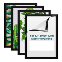 Offre Spéciale nouveau cadre d'art de diamant d'image de 30x40cm auto-adhésif magnétique pour le certificat de peinture