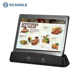 Scangle 10英寸 Android 平板电脑 POS PC/电子菜单/便携式 POS 终端餐厅菜单