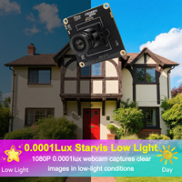 0.0001Lux USB Industrial Cámara de poca luz H.264 Full HD 1080P 30FPS Mini USB 2,0 PC Webcam para cajero automático, garaje, Raspberry Pi