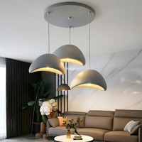 Lustre LED moderne de luxe, luminaire suspendu en acrylique à intensité variable pour salon, salle à manger, hôtel