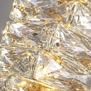 Aplique de pared dorado moderno con luces de cristal de pared para dormitorio lampara de pared de cristal para ba - Product Image 5