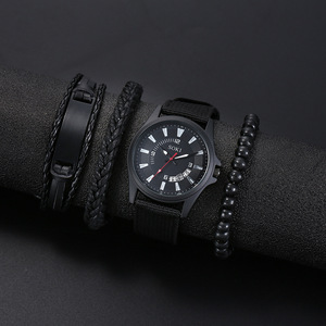 <span class=keywords><strong>Orologio</strong></span> al quarzo con 4 pezzi bracciale in pelle per uomo personalità semplice <span class=keywords><strong>orologio</strong></span> rotondo quadrante in pelle nera bracciale <span class=keywords><strong>albero</strong></span> <span class=keywords><strong>della</strong></span> <span class=keywords><strong>vita</strong></span> - Product Image 2