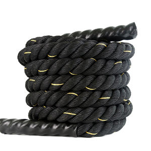 เชือกออกกำลังกายแบบยึดติดผนัง ขนาด 38 มม. 50 มม. ผลิตจากโพลีเอสเตอร์ สำหรับฟิตเนสและยิม เชือกแบทเทิลโรป 50 มม. - Product Image 4