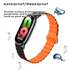 Accessoires pour bracelet intelligent, bracelet en silicone magnétique pour <span class=keywords><strong>Xiaomi</strong></span> Smart <span class=keywords><strong>Band</strong></span> 10, bracelet Mi <span class=keywords><strong>Band</strong></span> 9 8 - Product Image 2