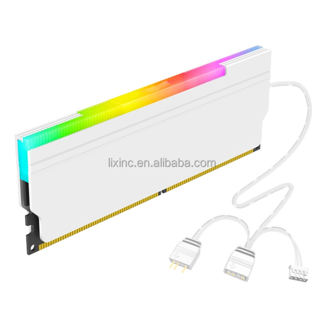 ARGB RAM Heatsink Heat Spreader Cooler for DDR3/DDR4/DDR5 Memory Modules 5V-3PIN Desktop PC Vest in Stock