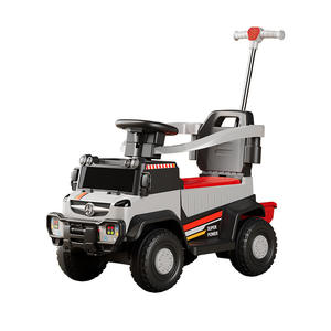 Voiture électrique pour enfant, 4 roues, avec poignée de poussée et télécommande, jouet pour enfants de 2 à 4 ans, utilisation intérieure et extérieure - Product Image 1