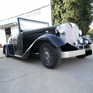 Classic Electric Vintage Car 2 Seater Private Custom 4 Wheels Wedding Exhibition Use New Car for Sale - Product Image 1