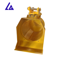 Godet de criblage hydraulique robuste pour la manutention de matériaux lourds dans l'exploitation minière, avec tests de qualité professionnels