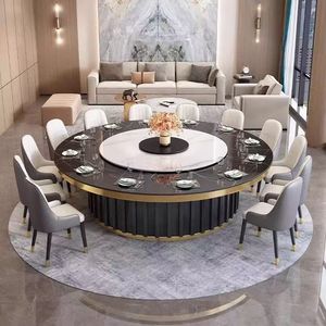 Tavolo da Pranzo di Lusso con Piattaforma Girevole Automatica per Casa, Ristorante e Uso Commerciale - Product Image 2
