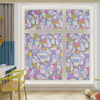 Statische Fensterfolie mit tropischen Fischen, bunte dekorative Sichtschutzfolie für Glas, abnehmbares Blasenmuster für Kinderzimmer, Spielzimmer