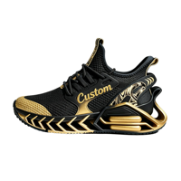 Chaussures de sport personnalisées OEM ODM Marque privée Maille respirante Amorti à lame Chaussures de course athlétiques Vente directe usine