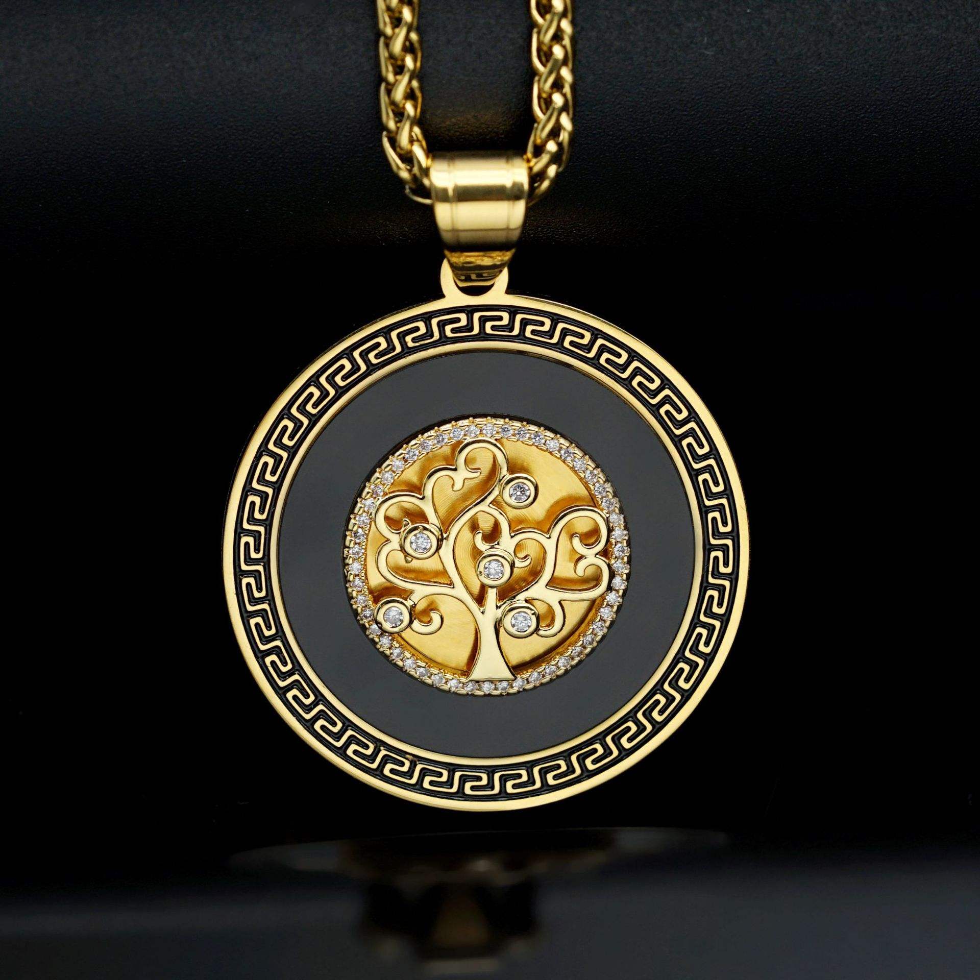 Gold Single Pendant Without Chain