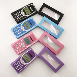Phone <strong>Cases</strong> for Eyelashes 4 <strong>Colors</strong> Soft Paper <strong>Lash</strong> Boxes <strong>Custom</strong> Logo Accept for 25mm 27mm Long <strong>Lashes</strong> - Product Image 4