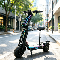 Trottinette électrique pliable pour adultes Geofought G14 72V à double moteur, écran NFC, grande capacité 40-100AH, autonomie 60-300km, roues de 13/14 pouces