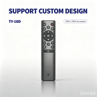 Télécommande de remplacement TY-18D à code fixe, antichoc, en ABS, avec 4 boutons