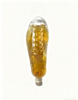 Bouteille à liqueur en verre transparent en forme de chaussure, design créatif, 750 ml, finition mate/givrée, carafe artisanale pour whisky et brandy, avec bouchon en liège – Vente en gros
