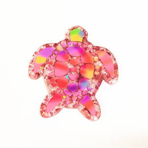 Accessoires infirmiers en acrylique, cœur rouge en acrylique, badge rétractable rose Scrub Life utérus seringue, journée des infirmières, <span class=keywords><strong>ambulance</strong></span>, porte-badge sans attache - Product Image 2